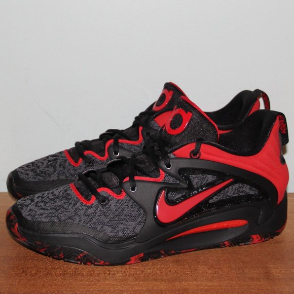 Nike KD 15 Bred Basketball Shoes Mens 12.5 Black University Red - Picture 2 of 6